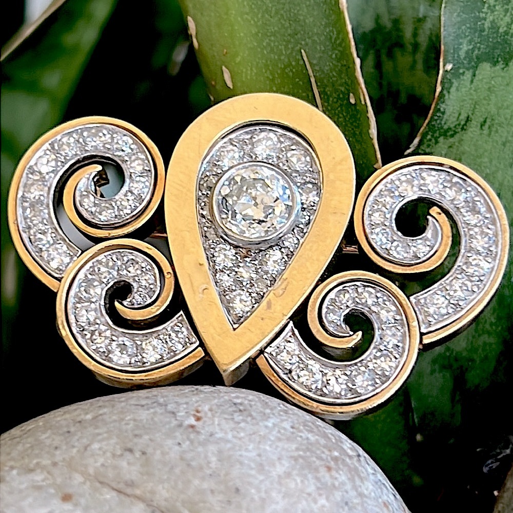 18 karat gold, and 4 1/2 carat diamond necklace - Picture 4 of 17